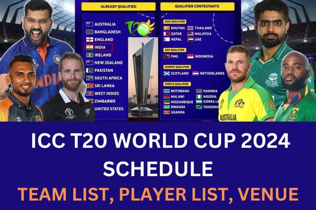 T20 World Cup 2024 Match Schedule,team, ind vs Pak match.. Indian Updates